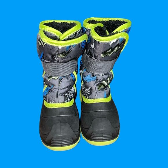 KAMIK Toddler Infant Blue Green Snowbug 4 Boots Size 10 - Picture 2 of 5